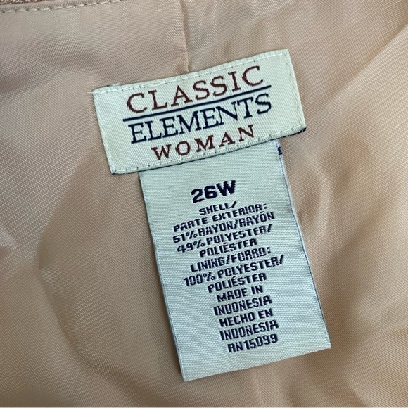 Classic Elements Suit Jacket Champagne 26W - Picture 2 of 5